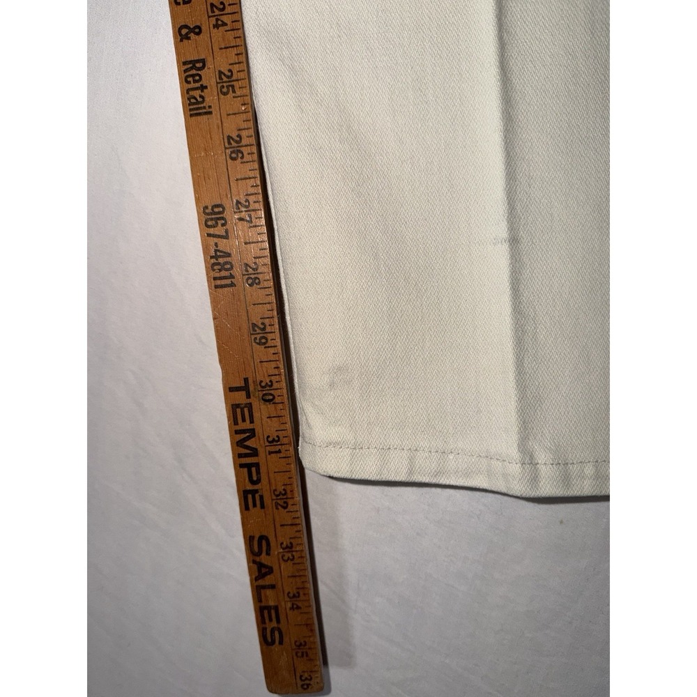 Vintage Wrangler Jeans Made In USA White/cream  Size 36x34 - Picture 6 of 6